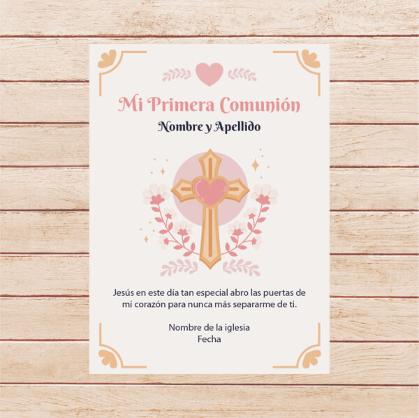 Estampita Comunión -  Modelo 06