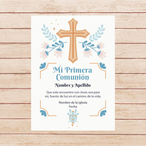 Estampita Comunión -  Modelo 07