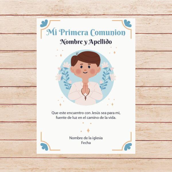 Estampita Comunión -  Modelo 10
