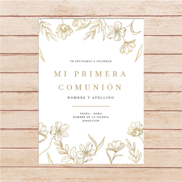 Estampita Comunión -  Modelo 12