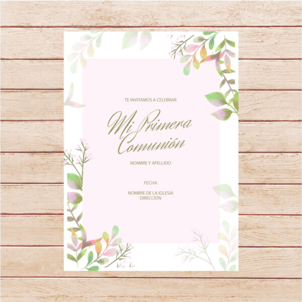 Estampita Comunión -  Modelo 14