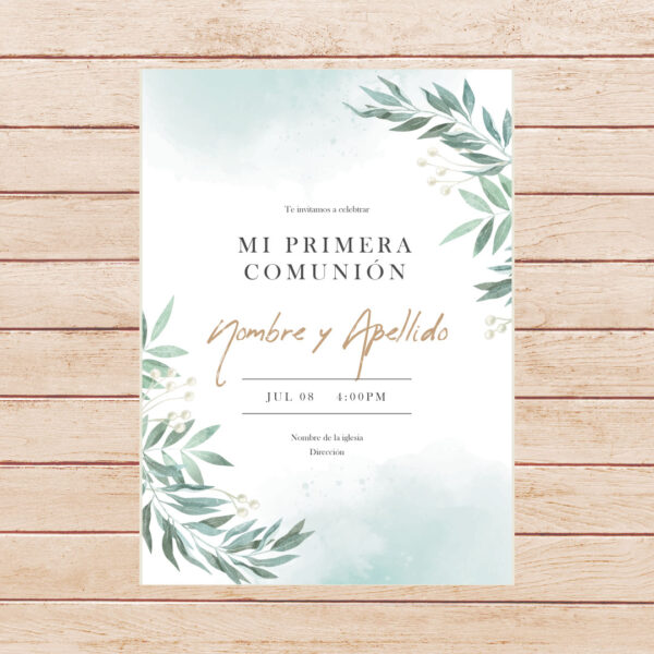 Estampita Comunión -  Modelo 25