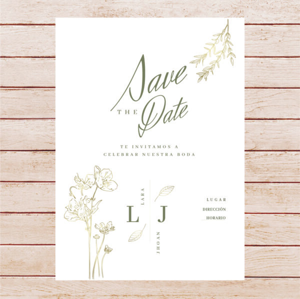 Tarjetas Invitaciones Bodas Casamientos -  Modelo 05