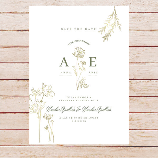 Tarjetas Invitaciones Bodas Casamientos -  Modelo 06