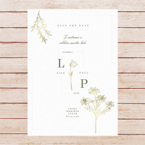 Tarjetas Invitaciones Bodas Casamientos -  Modelo 08