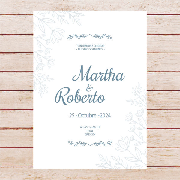 Tarjetas Invitaciones Bodas Casamientos -  Modelo 16